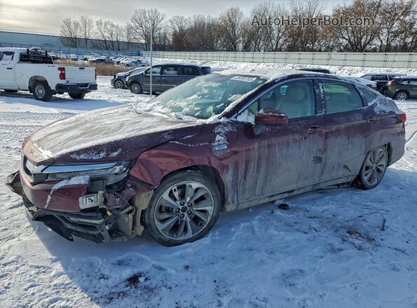 JHMZC5F19JC011508 2018 HONDA CLARITY Burgundy Front left