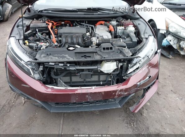JHMZC5F32JC017653 2018 HONDA CLARITY PLUG-IN HYBRID Maroon Front view