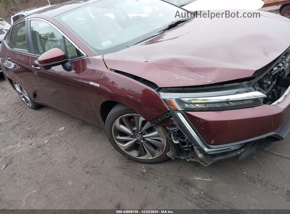 JHMZC5F32JC017653 2018 HONDA CLARITY PLUG-IN HYBRID Maroon Front right
