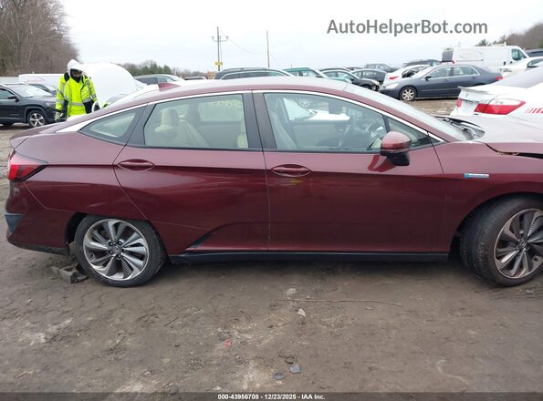 JHMZC5F32JC017653 2018 HONDA CLARITY PLUG-IN HYBRID Maroon Rear interior view