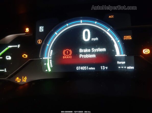 JHMZC5F33JC004653 2018 HONDA CLARITY PLUG-IN HYBRID Темно-бордовый 