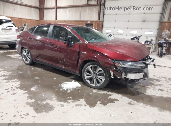 JHMZC5F33JC004653 2018 HONDA CLARITY PLUG-IN HYBRID Темно-бордовый Передняя правая четверть