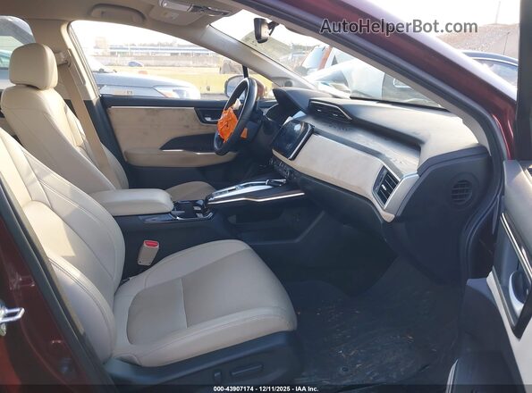 JHMZC5F39JC021487 2018 HONDA CLARITY PLUG-IN HYBRID Красный Вид салона спереди