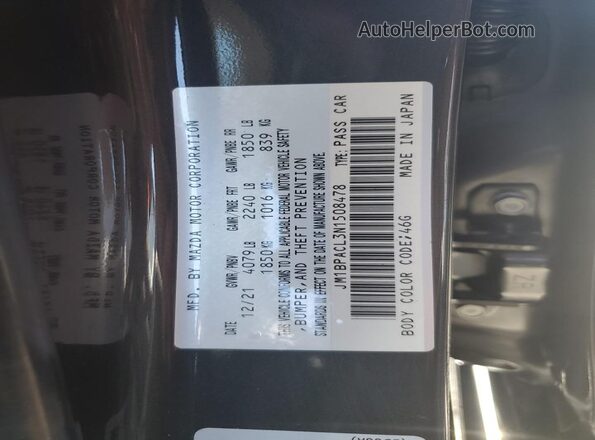 JM1BPACL3N1508478 2022 MAZDA 3 Charcoal Widok komory silnika