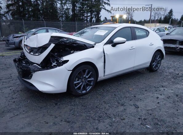 JM1BPBLL2M1335430 2021 MAZDA 3 White წინა მარცხენა ხედი სამი მეოთხედიდან