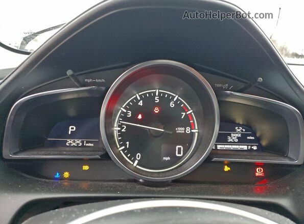 JM1DKDB74M1515547 2021 MAZDA CX-3 Black Вид щитка приладів