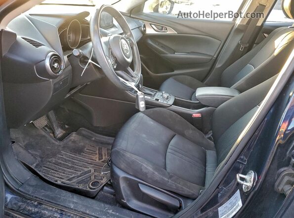 JM1DKDB77K1453638 2019 MAZDA CX-3 Blue Widok wnętrza z przodu