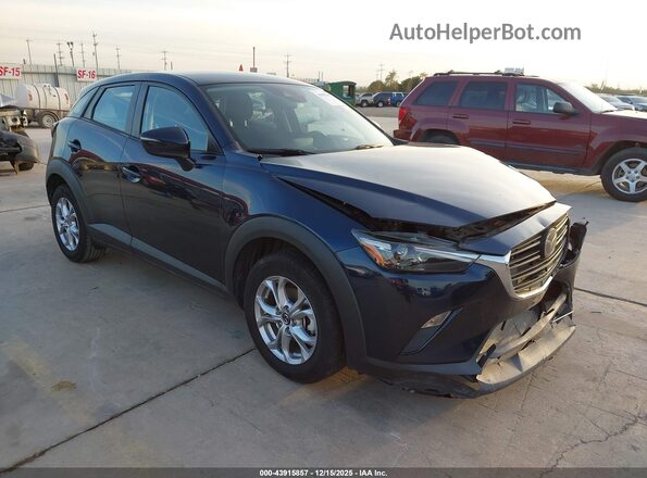 JM1DKDB77M1513730 2021 MAZDA CX-3 Blue Delantero derecho