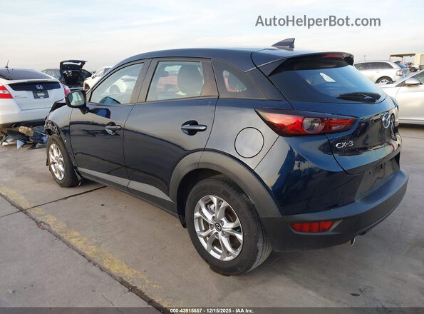 JM1DKDB77M1513730 2021 MAZDA CX-3 Blue Trasero izquierdo