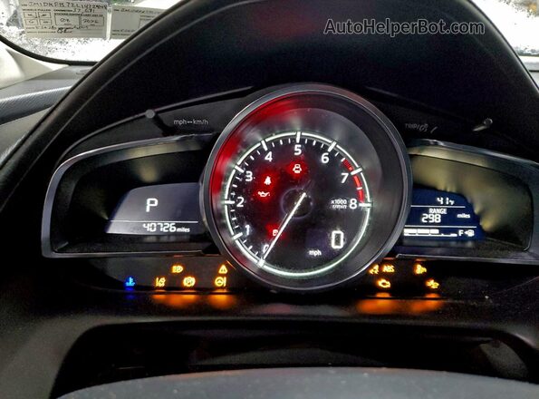 JM1DKFB72L1472448 2020 MAZDA CX-3 Черный Вид щитка приборов