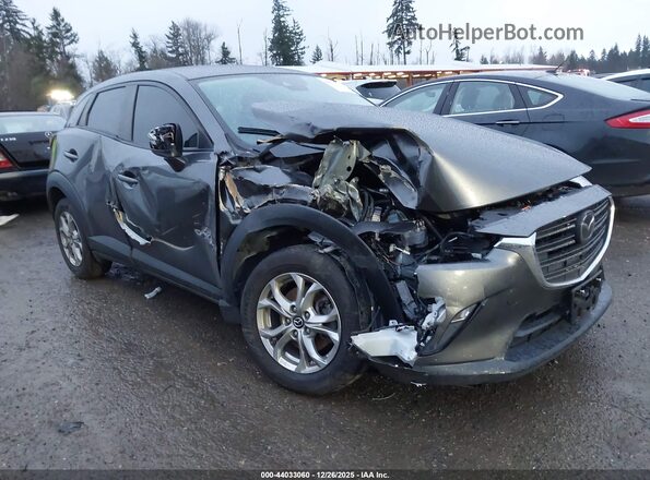 JM1DKFB78L1468288 2020 MAZDA CX-3 Серый Передняя правая четверть