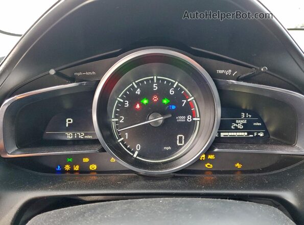 JM1DKFB78L1474169 2020 MAZDA CX-3 Белый Вид щитка приборов