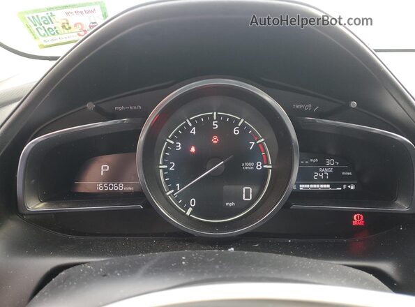 JM1DKFD7XJ0305951 2018 MAZDA CX-3 Серый Вид щитка приборов