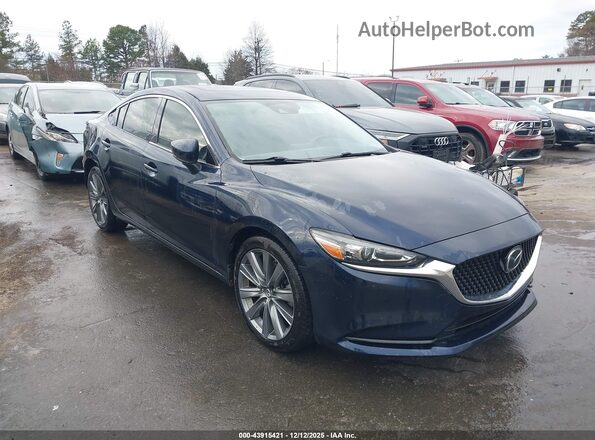 JM1GL1TY1K1501179 2019 MAZDA 6 Синий Передняя правая четверть