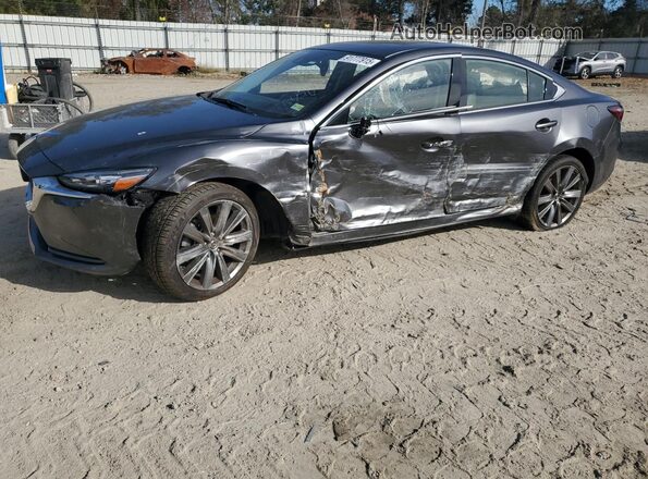 JM1GL1TY2L1524990 2020 MAZDA 6 Gray წინა მარცხენა ხედი სამი მეოთხედიდან