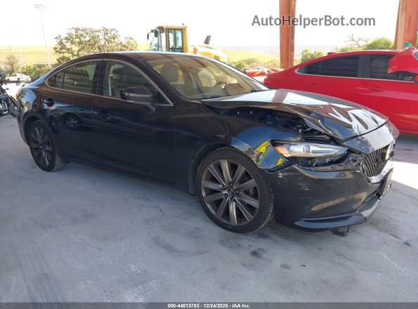 JM1GL1TY7J1327374 2018 MAZDA 6 Черный Передняя правая четверть