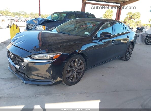 JM1GL1TY7J1327374 2018 MAZDA 6 Черный Передняя левая четверть
