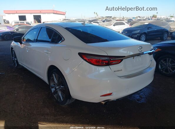 JM1GL1TY8M1618048 2021 MAZDA 6 White Trasero izquierdo