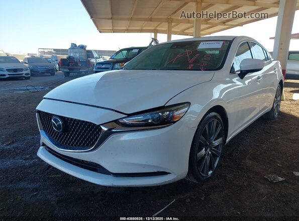 JM1GL1TY8M1618048 2021 MAZDA 6 White Vista tres cuartos delantera izquierda