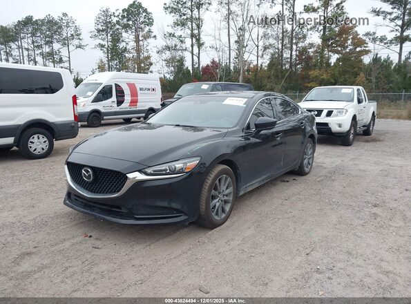 JM1GL1UM8M1609474 2021 MAZDA 6 Черный Передняя левая четверть