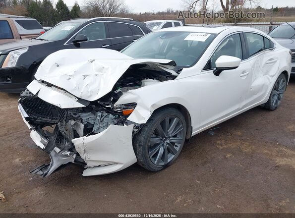 JM1GL1VM1M1600582 2021 MAZDA 6 White Front left