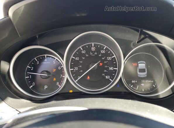 JM1GL1VM4J1333157 2018 MAZDA 6 White Widok zestawu wskaźników