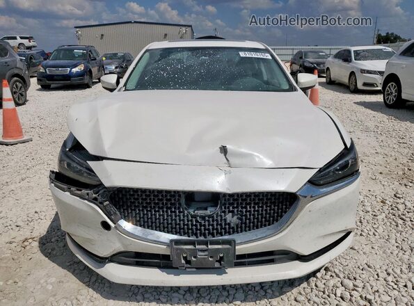 JM1GL1VM6M1609374 2021 MAZDA 6 White Widok z przodu