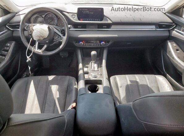 JM1GL1VM6M1609374 2021 MAZDA 6 White Widok deski rozdzielczej