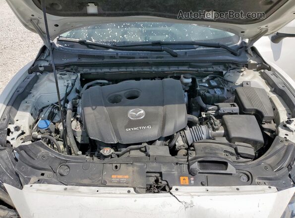 JM1GL1VM6M1609374 2021 MAZDA 6 White Widok wnętrza z tyłu