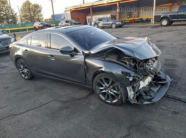 JM1GL1W56H1153826 2017 MAZDA 6 Серый Передняя правая четверть
