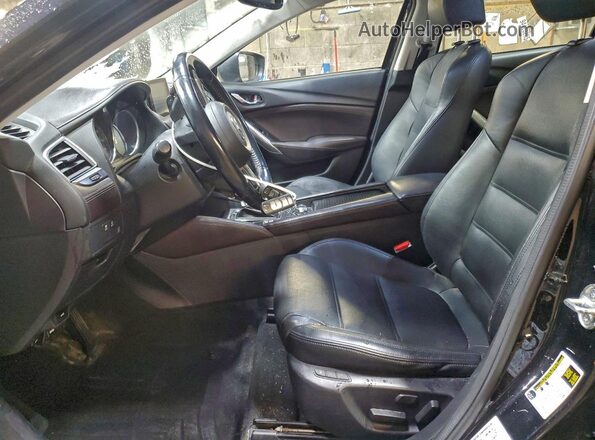 JM1GL1W58H1136641 2017 MAZDA 6 Черный Вид салона спереди