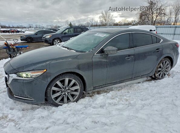 JM1GL1WY7J1307590 2018 MAZDA 6 Серый Передняя левая четверть