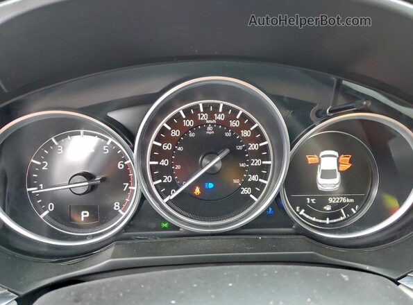 JM1GL1WY7J1307590 2018 MAZDA 6 Серый Вид щитка приборов