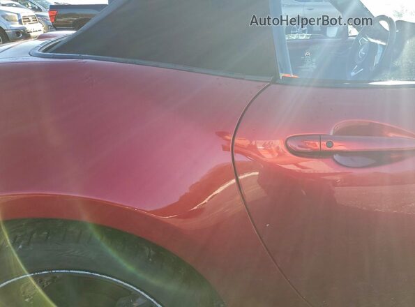 JM1NDAC77L0415703 2020 MAZDA MX-5 Red Widok tylnych siedzeń