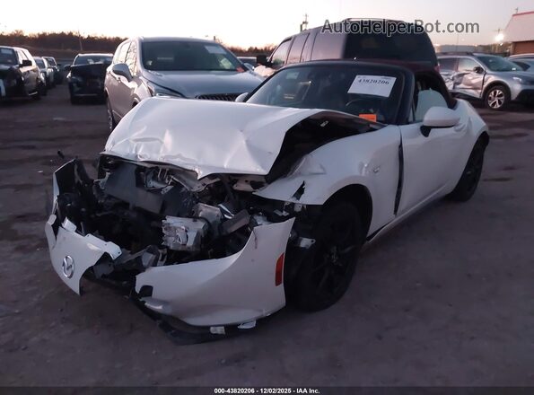 JM1NDAD76J0200776 2018 MAZDA MX-5 MIATA Белый Передняя левая четверть