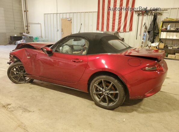JM1NDAD76K0306825 2019 MAZDA MX-5 Бордовый Задняя левая четверть