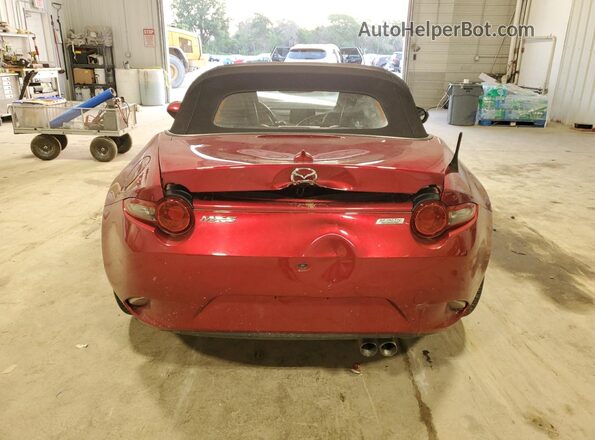 JM1NDAD76K0306825 2019 MAZDA MX-5 Бордовый Вид сзади