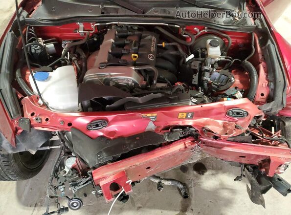 JM1NDAD76K0306825 2019 MAZDA MX-5 Бордовый Вид задней части салона