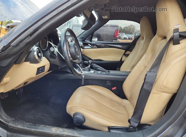 JM1NDAD78G0106441 2016 MAZDA MX-5 Серый Вид салона спереди