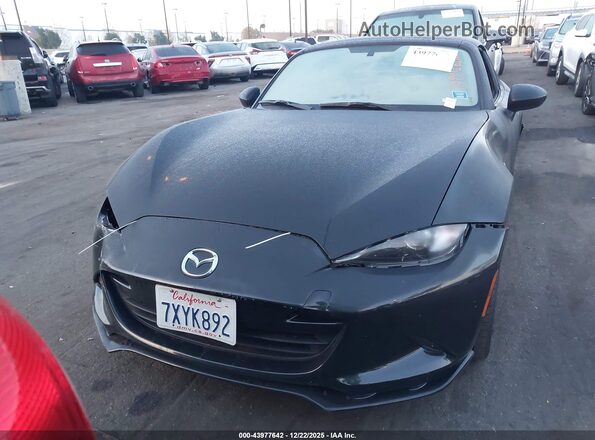 JM1NDAL78H0100500 2017 MAZDA MX-5 MIATA RF Black Widok wnętrza z tyłu