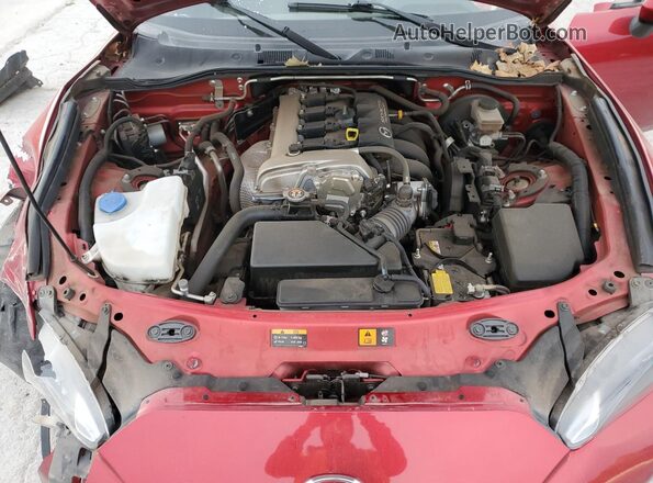 JM1NDAM71K0304853 2019 MAZDA MX-5 Red უკანა სალონის ხედი
