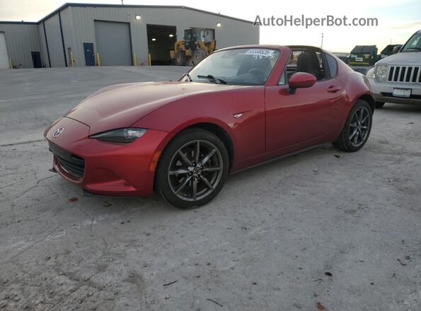 JM1NDAM71K0304853 2019 MAZDA MX-5 Red წინა მარცხენა ხედი სამი მეოთხედიდან