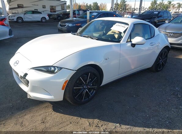 JM1NDAM72R0606047 2024 MAZDA MX-5 MIATA RF Белый Передняя левая четверть
