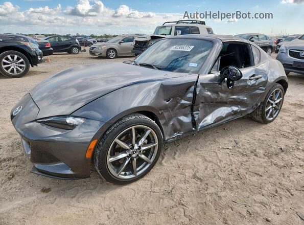 JM1NDAM73M0451792 2021 MAZDA MX-5 Gray Vista tres cuartos delantera izquierda