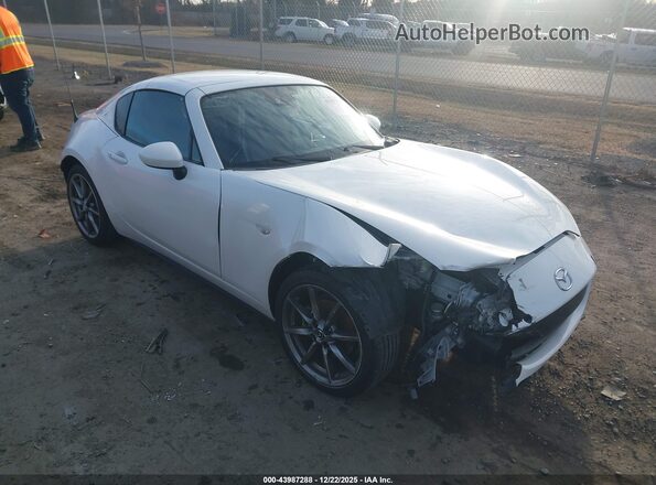 JM1NDAM73M0456281 2021 MAZDA MX-5 MIATA RF Белый Передняя правая четверть