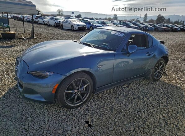 JM1NDAM75H0107371 2017 MAZDA MX-5 Синий Передняя левая четверть
