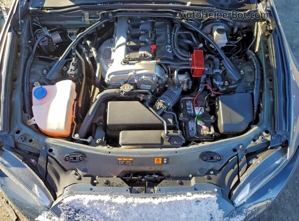 JM1NDAM75L0415021 2020 MAZDA MX-5 Gray Widok wnętrza z tyłu