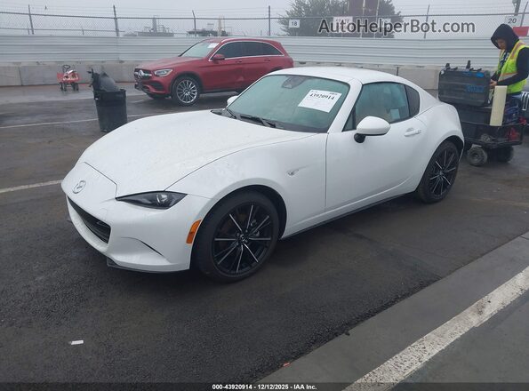 JM1NDAM75R0605684 2024 MAZDA MX-5 MIATA RF White Vista tres cuartos delantera izquierda