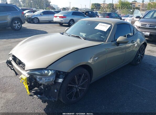 JM1NDAM76R0607136 2024 MAZDA MX-5 MIATA RF Коричневый Передняя левая четверть