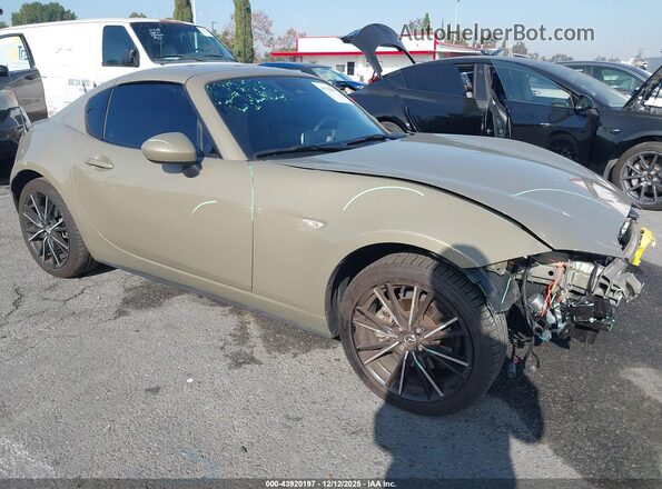 JM1NDAM76R0607136 2024 MAZDA MX-5 MIATA RF Коричневый Передняя правая четверть